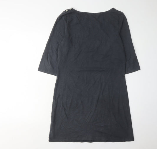 Boden Women's Black Shift Dress Size 10 with Pockets