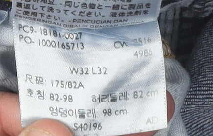 Levi Strauss Men's Blue Straight Jeans 32