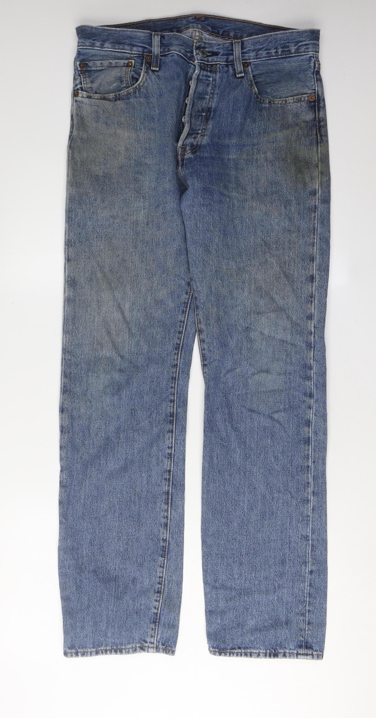 Levi Strauss & Co Men's Blue Straight Jeans W32 L32