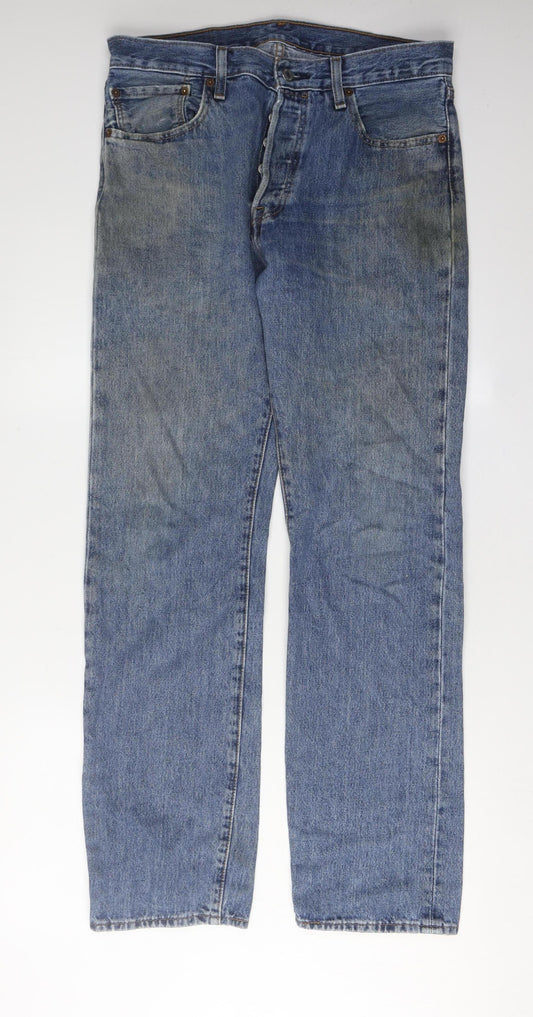 Levi Strauss & Co Men's Blue Straight Jeans W32 L32