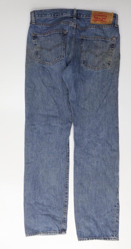 Levi Strauss & Co Men's Blue Straight Jeans W32 L32