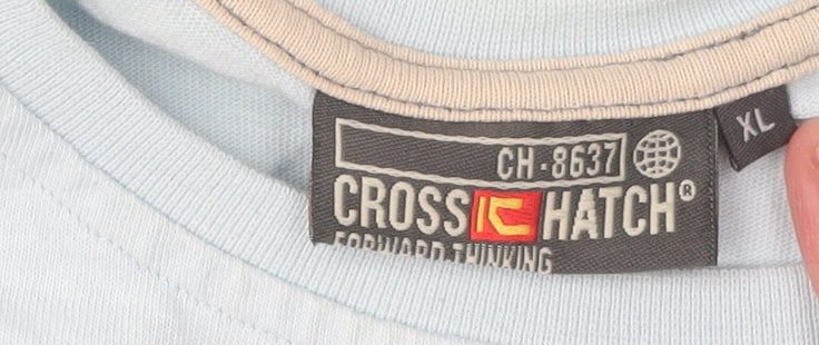 Crosshatch Men's XL Blue Graphic T-Shirt