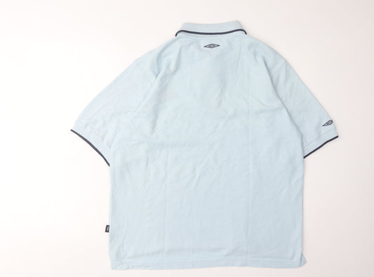 Umbro Men's Blue Polo M Short Sleeve Sporty Attire