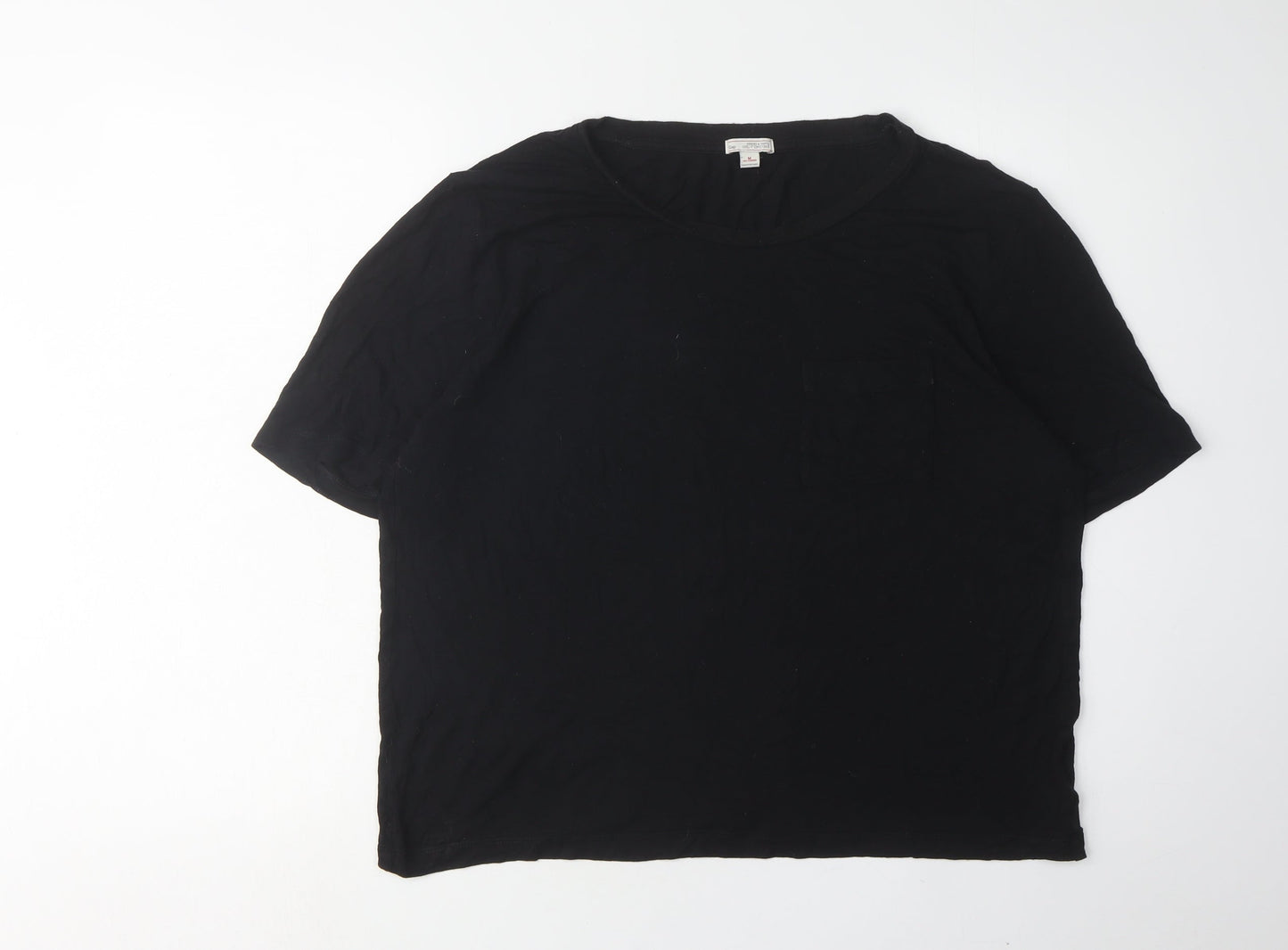 Gap Women's Black Crew Neck Basic T-Shirt Size M