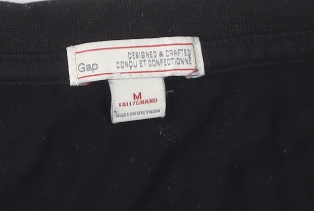 Gap Women's Black Crew Neck Basic T-Shirt Size M