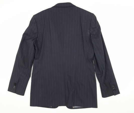 Ted Baker Men's Blue Striped Blazer Size 3 Classic Style