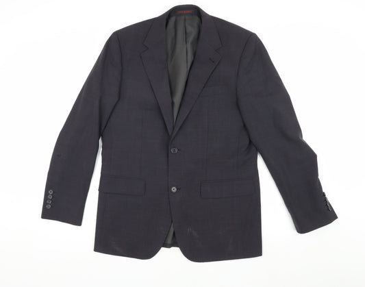 Jeff Banks Men's Grey Blazer, Size 38, Regular Fit