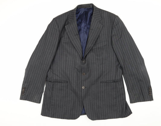 Mens 42 Chest Regular Charles Tyrwhitt Grey Three-Button Blazer