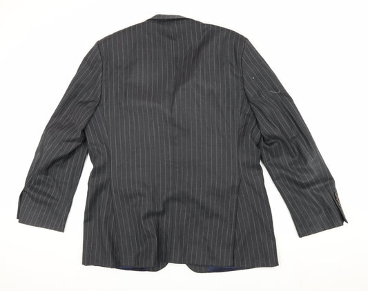 Charles Tyrwhitt Grey Striped Men's Blazer 42R