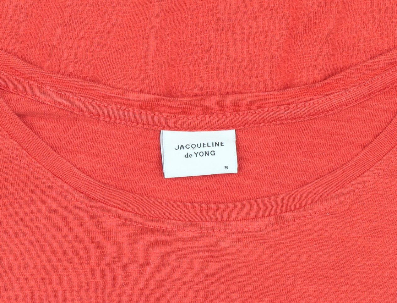 Jacqueline de Yong Women’s Red Basic T-Shirt, Size S