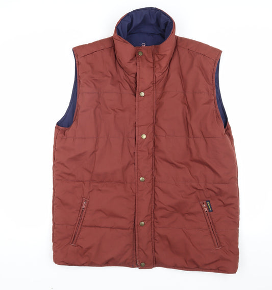 Champion Men's Brown Puffer Waistcoat, Size 40