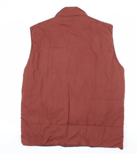 Champion Men's Brown Puffer Waistcoat, Size 40