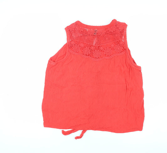 Superdry Women's Red Tunic Blouse Size 10