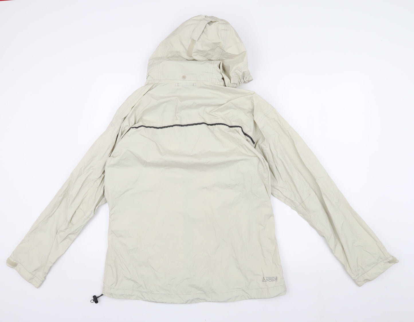 Lowe alpine Women's Beige Anorak Jacket, Size L, Hooded & Zip