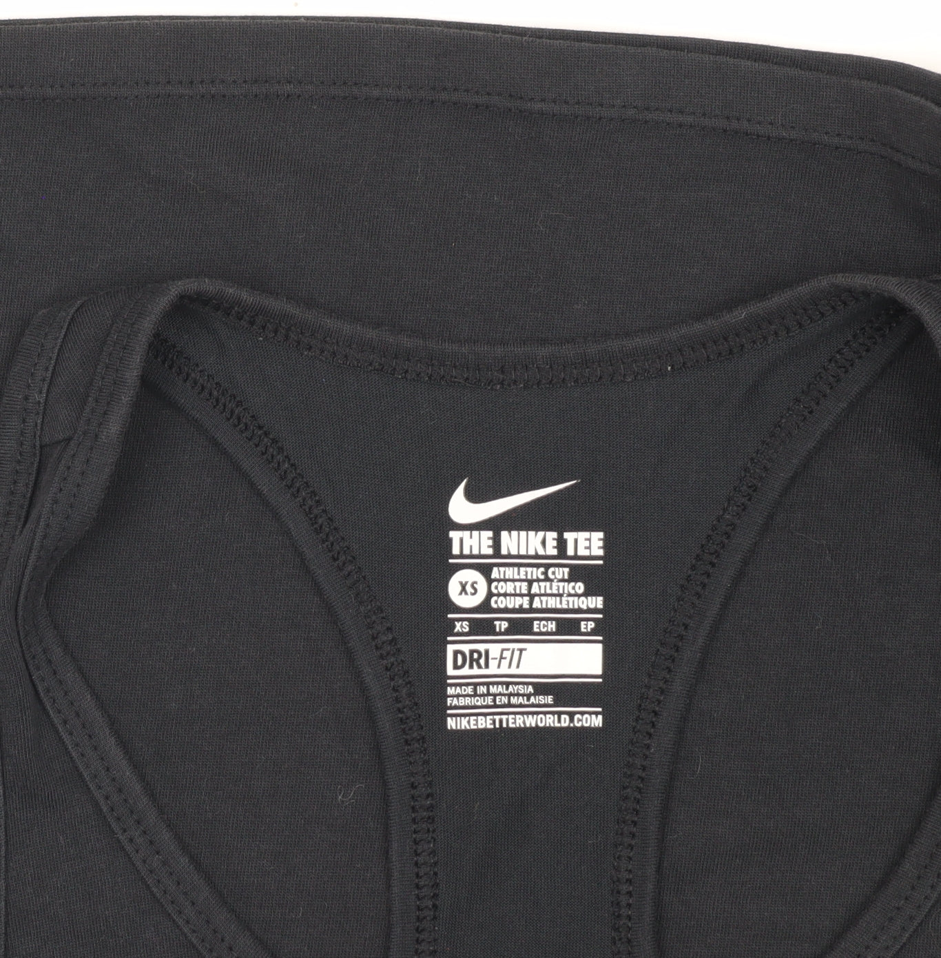 Nike Unisex Black XS Gym Tank Top Athletic Fit