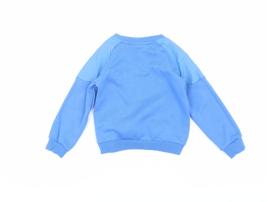 McKenzie Boys Blue Pullover Sweatshirt, Age 8-9 Years, Casual