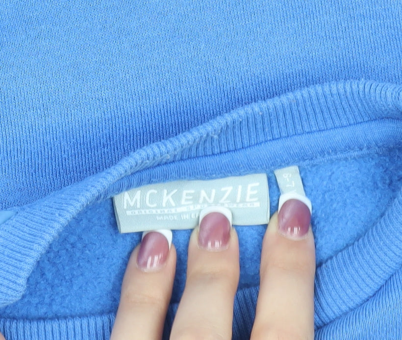 McKenzie Boys Blue Pullover Sweatshirt, Age 8-9 Years, Casual