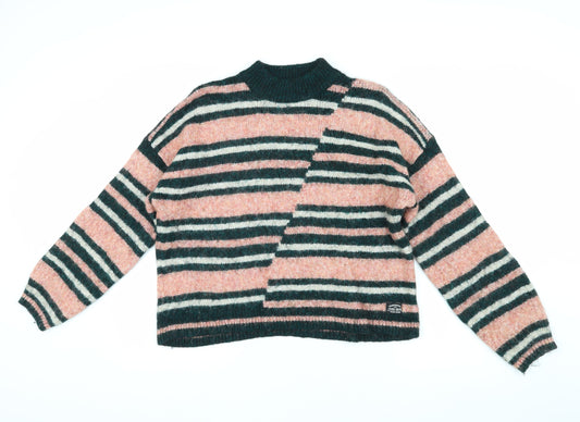 Superdry Women's Striped Pullover Jumper, Multicoloured, Size 12