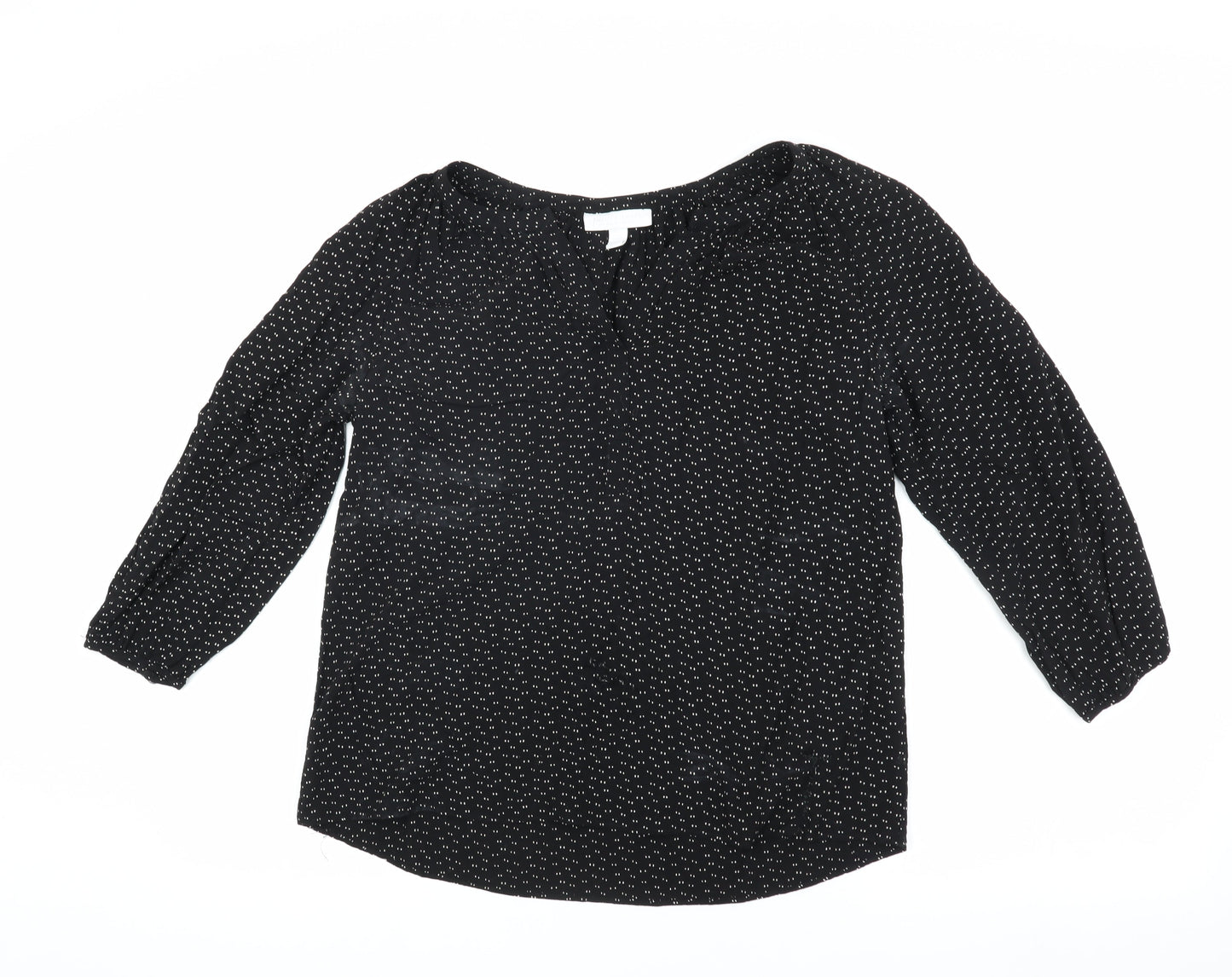 The White Company Women's Black Blouse Size 6, Casual Wear