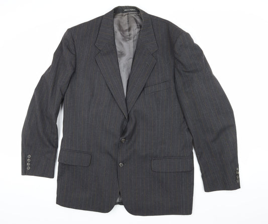 Austin Reed Men's Grey Striped Wool Blazer 42L