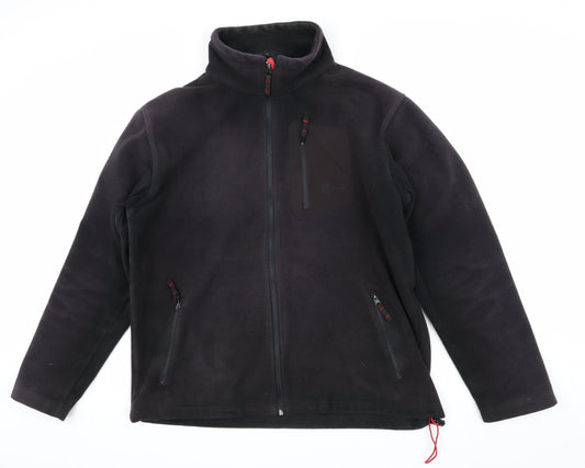 Hi Gear Men's XL Black Fleece Jacket - Autumn/Winter