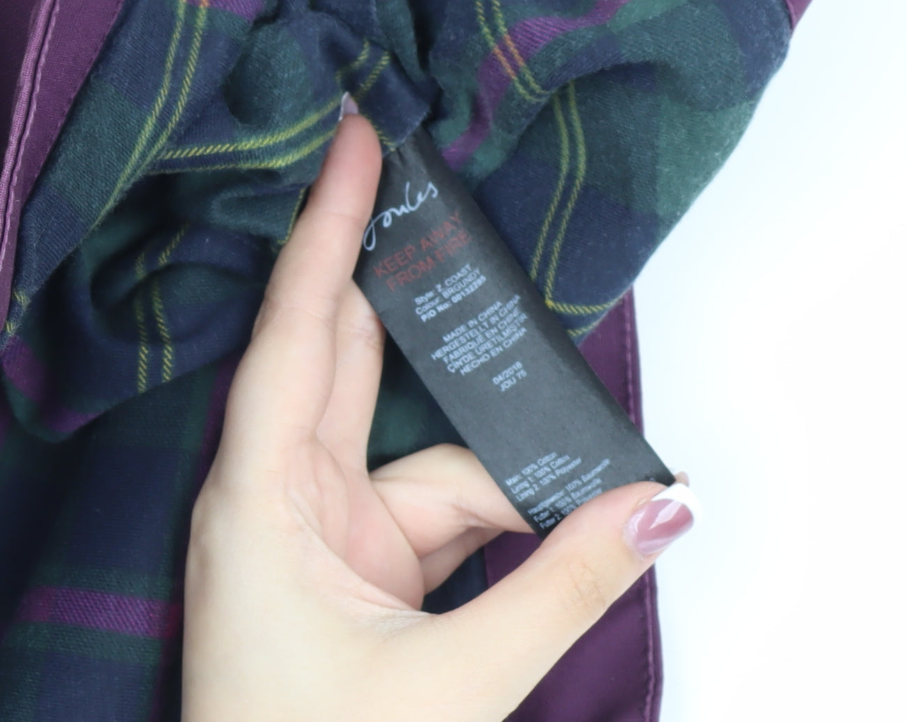 Joules Women's Purple Parka Jacket UK 14