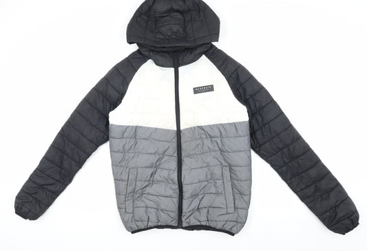 McKenzie Men's Black M Puffer Jacket Hooded