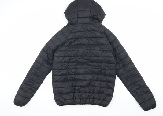 McKenzie Men's Black M Puffer Jacket Hooded