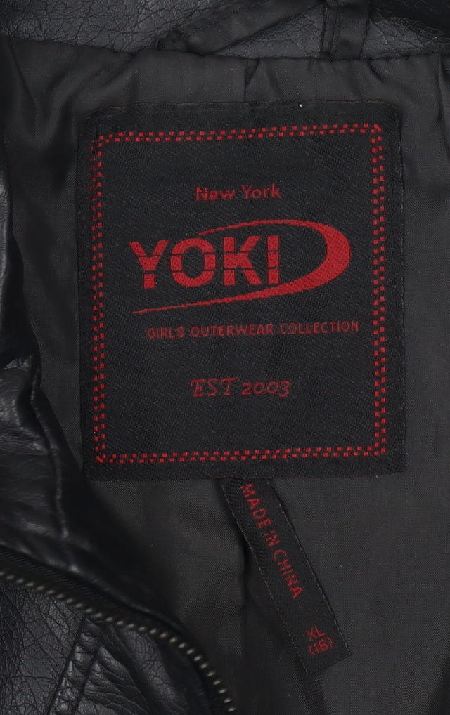 Yoki Women's Black Quilted Waistcoat XL