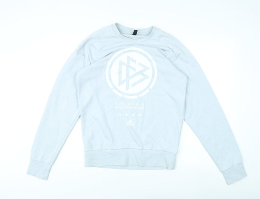 Mens UK S adidas White Pullover Sweatshirt
