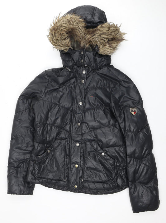 Tommy Hilfiger Women's Black Puffer Jacket, XS