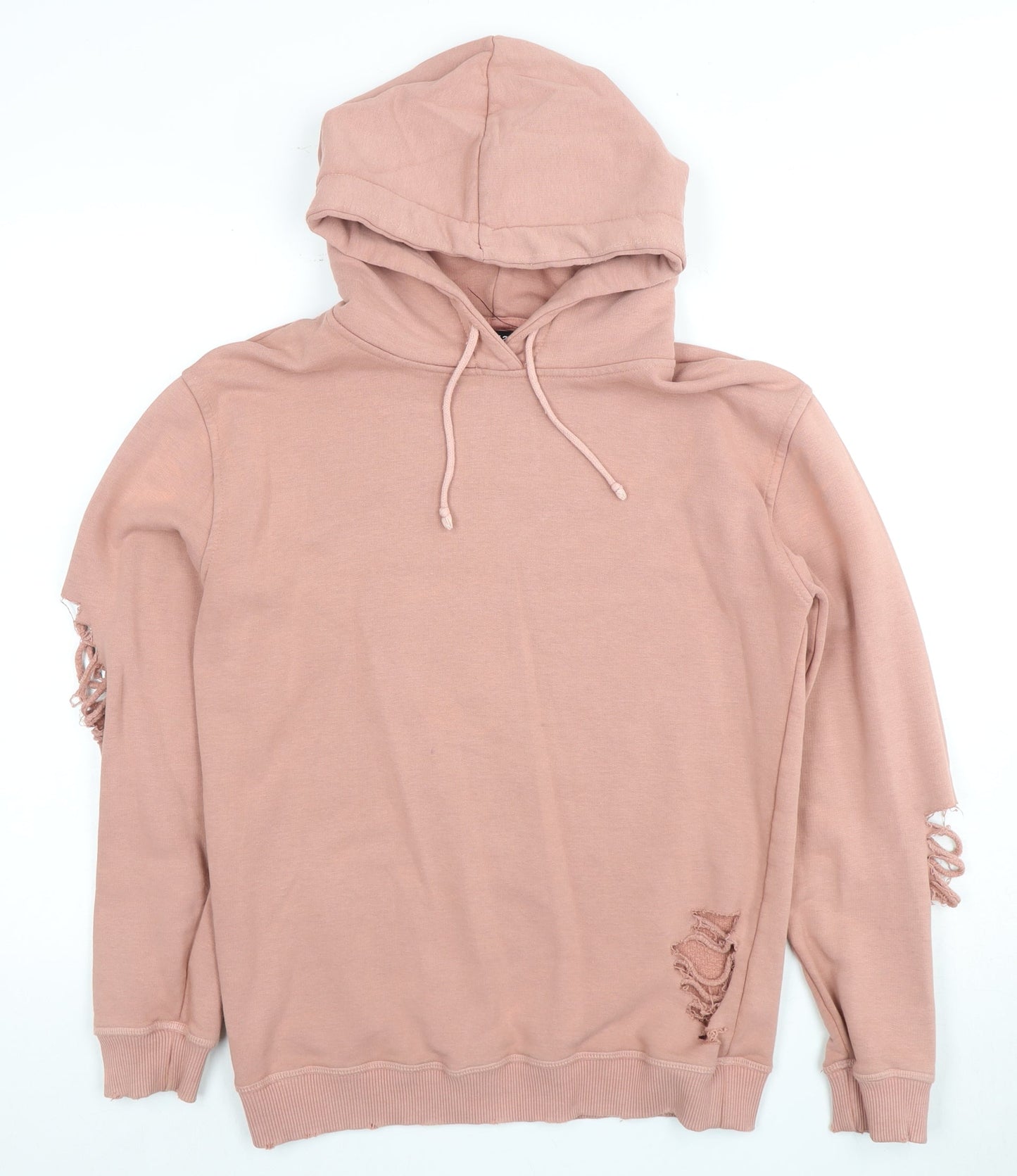 Firetrap Women's Pink Distressed Hoodie XS
