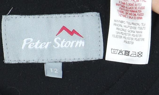 Peter Storm Women's Black Pullover Sweatshirt - Size 12