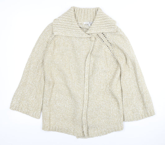 Laura Ashley Women Beige Knit Jumper Size 14