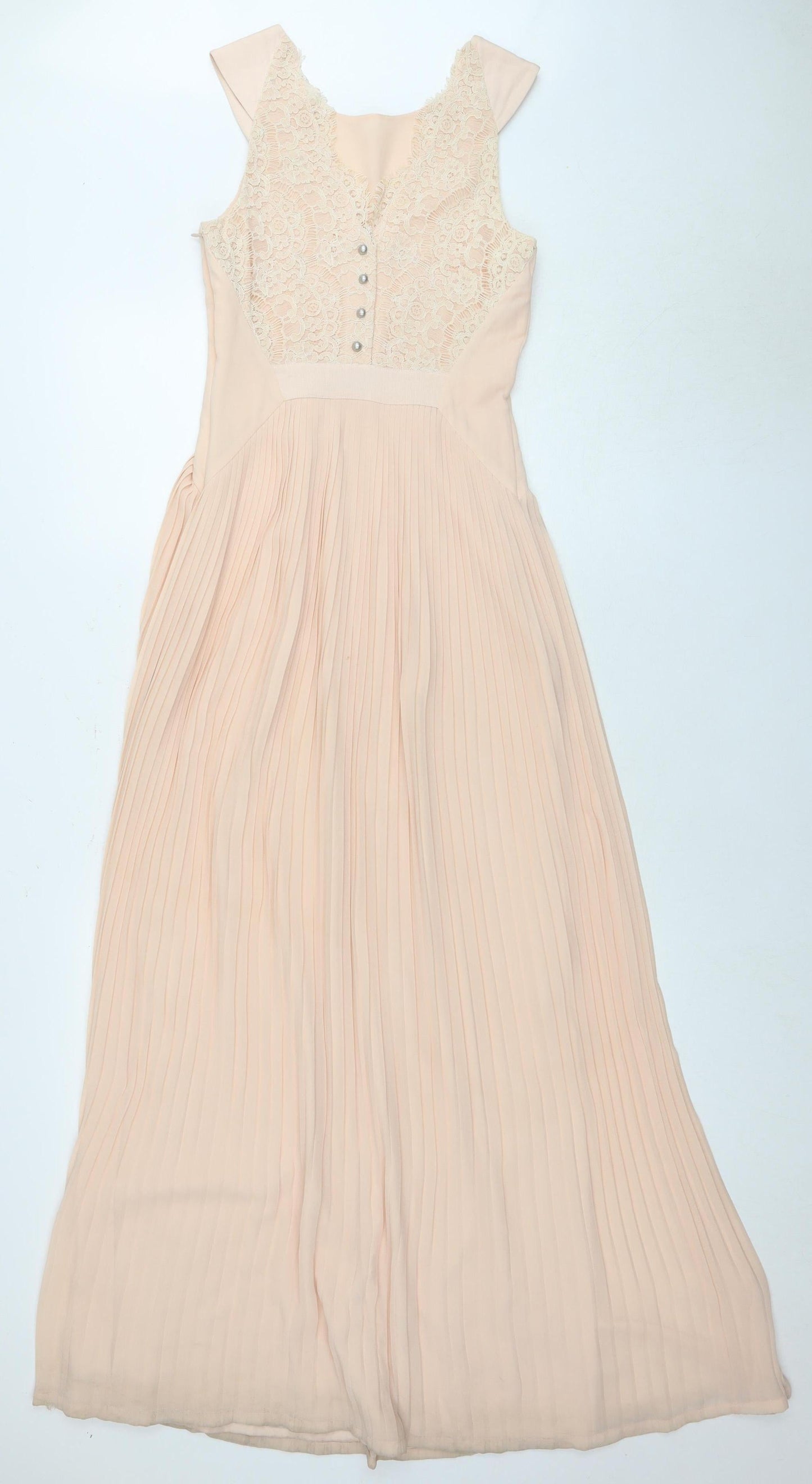 Ted Baker Women's Pink Lace Dress Size 10