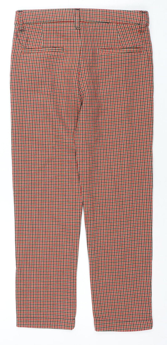 Zara Girls Check Trousers Size 9 Years