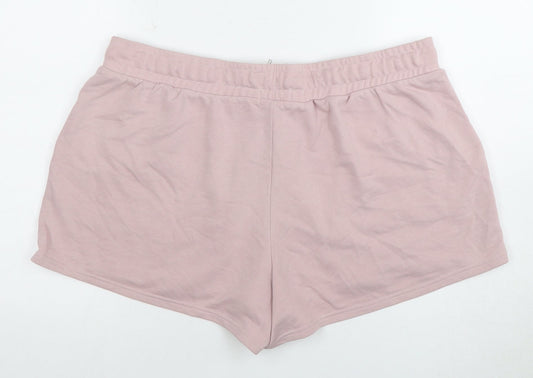 Jeff Banks Women's Pink Drawstring Shorts Size 18