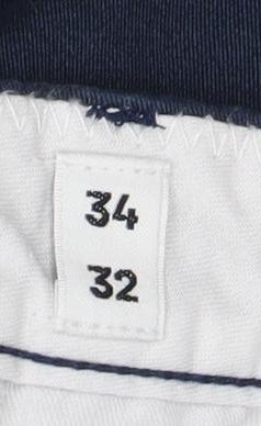 Jack & Jones Men's Blue Chino Trousers, Size 34, Regular Fit