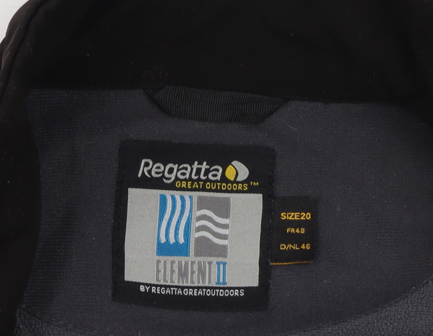 Regatta Men's Black Polyester Jacket Size 20