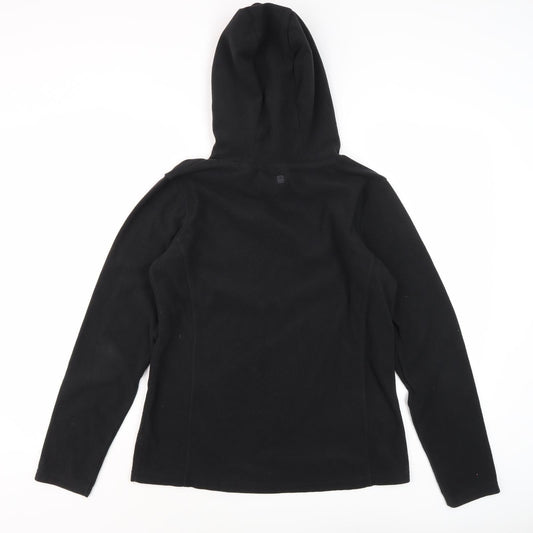 Mountain Warehouse Women's Black Fleece Pullover Hoodie Size 12