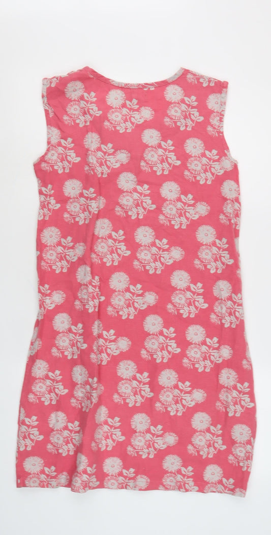 Seasalt Women's Pink Floral Sleeveless Dress Size 10