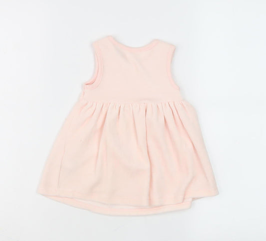 Jasper Conran Girls Pink Floral Pinafore Dress 0-3M