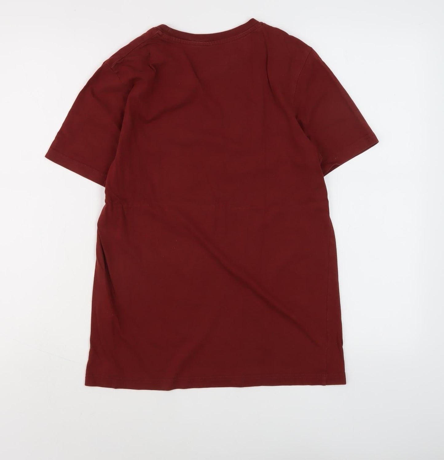 Jack & Jones Men’s Red Graphic Tee, Size S, Crew Neck