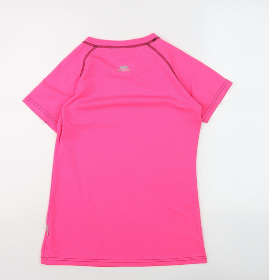 Womens UK Size S Trespass Pink Polyester T-Shirt