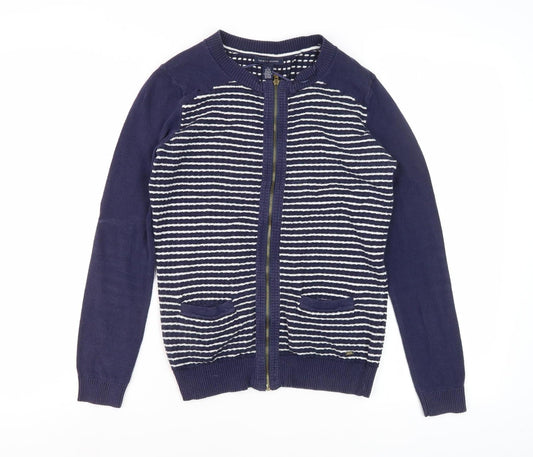 Tommy Hilfiger Women's Blue Striped Cardigan XS