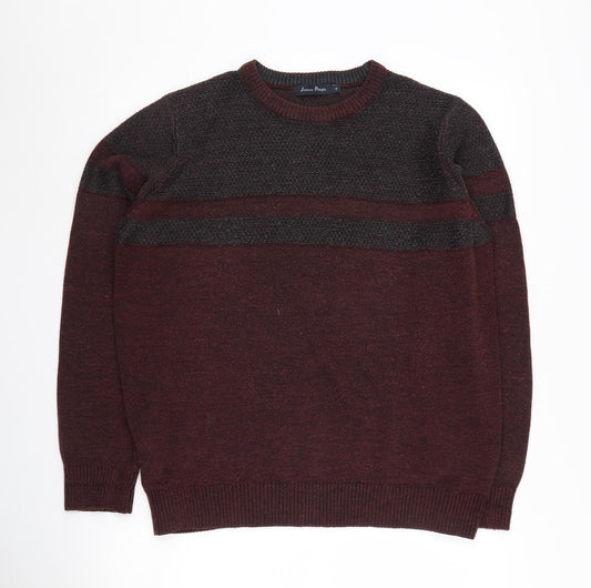James Pringle Men's Red Pullover Jumper M