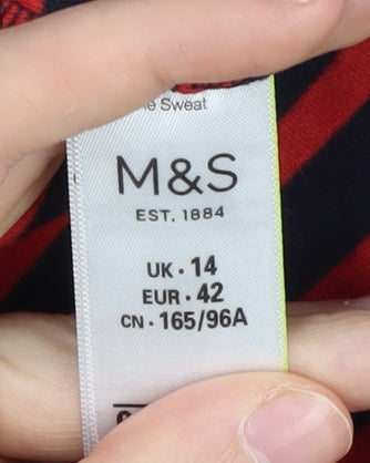 Marks and Spencer Women's Stripe Pullover Size 14
