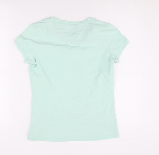 Champion Women's Green Crew Neck T-Shirt - Size M