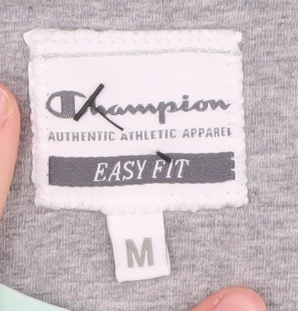 Champion Women's Green Crew Neck T-Shirt - Size M