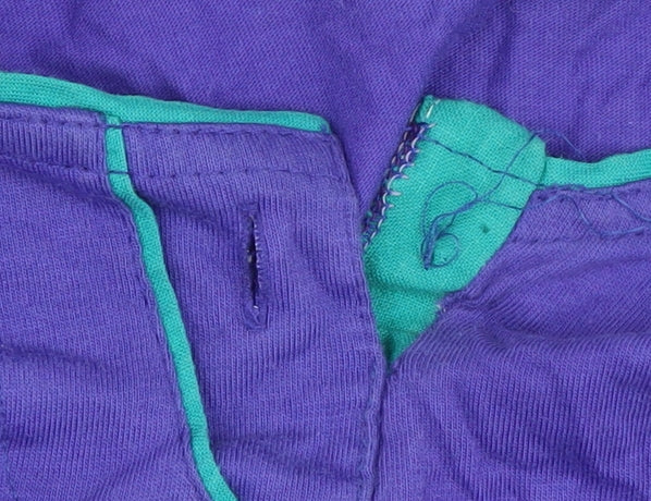 Adidas Unisex Purple Henley T-Shirt Size 12